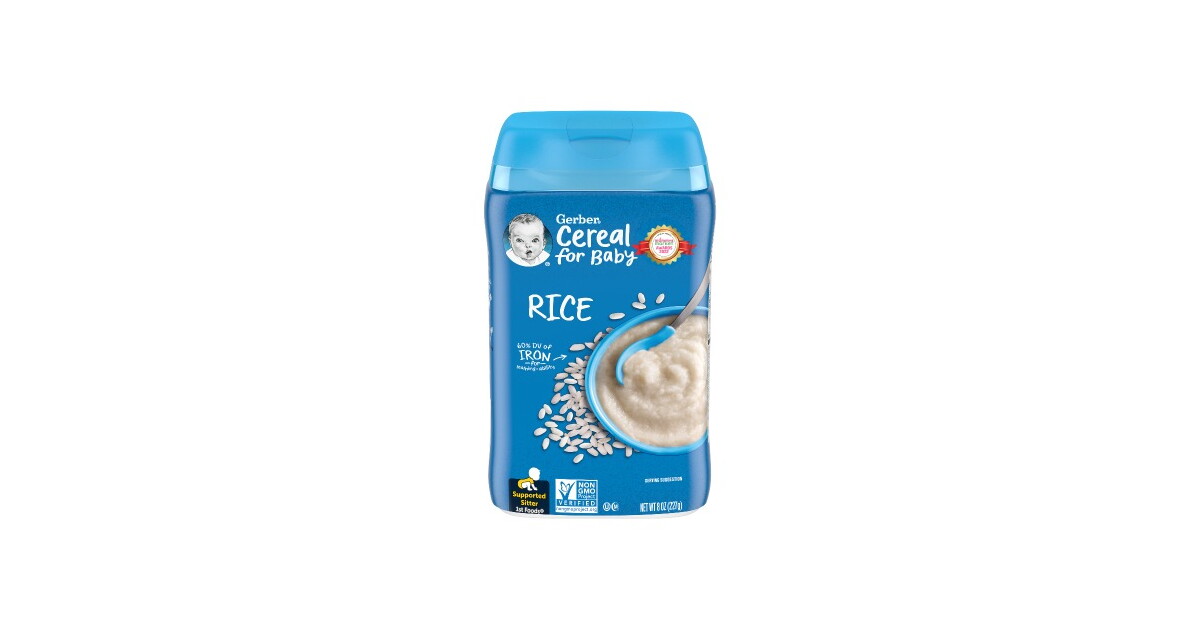 Gerber rice cereal hotsell